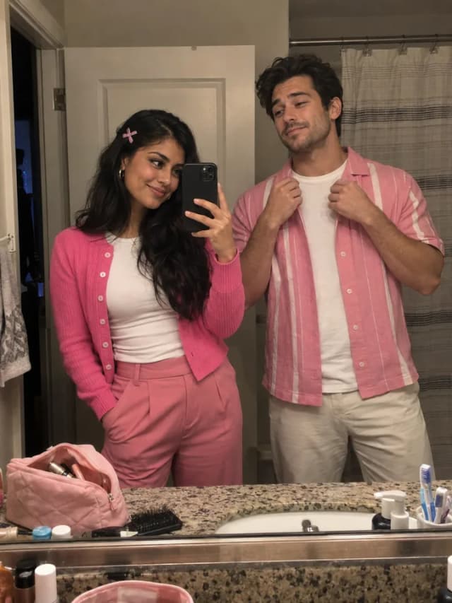 Pink Bathroom Queue