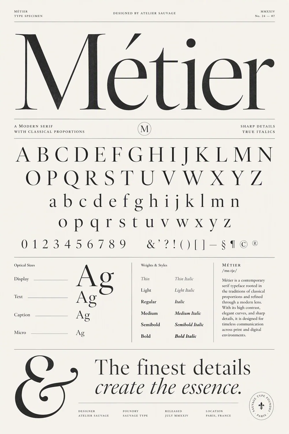 Type specimen — Type specimen