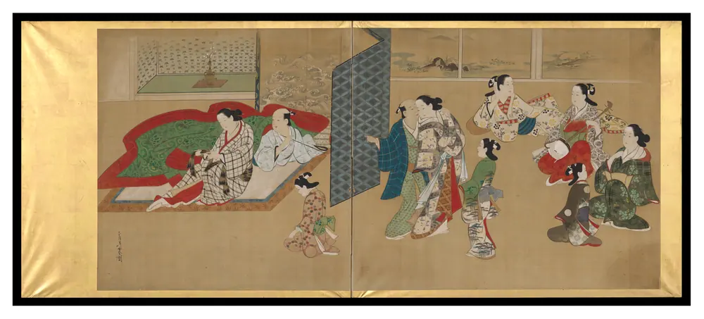 Scene in a brothel — Scene in a brothel
