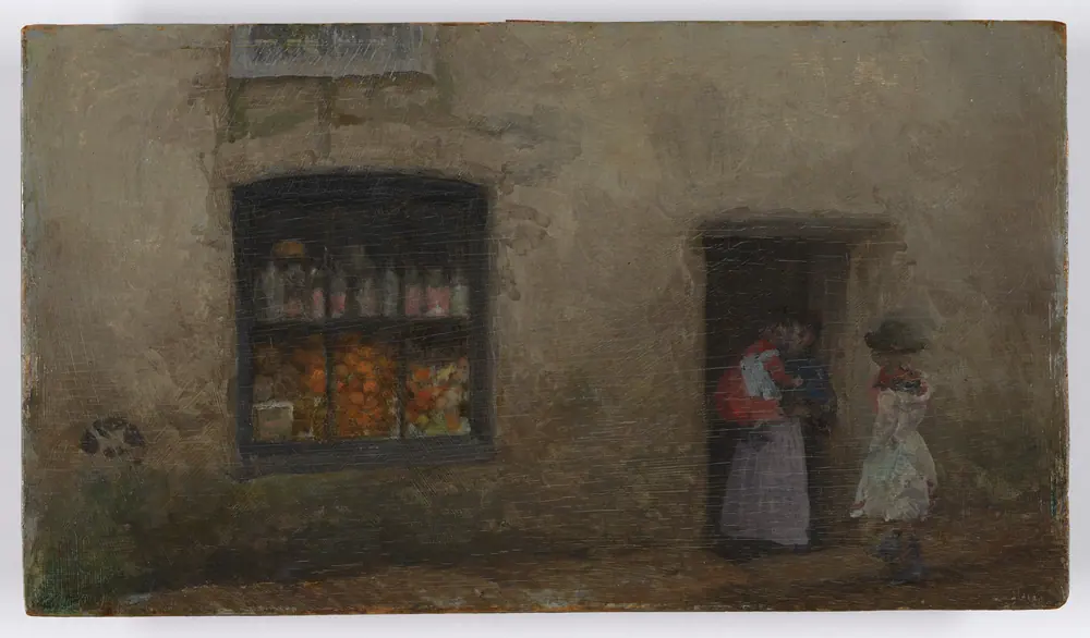 An Orange Note: Sweet Shop — James McNeill Whistler