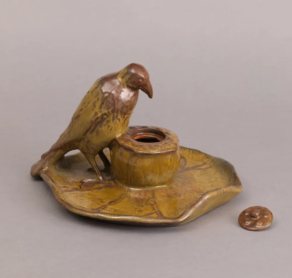 Inkwell and cover — Rookwood Pottery